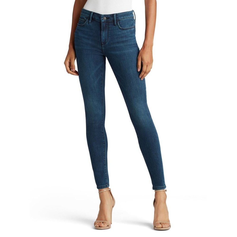 Sam Edelman‎ the Kitten Mid Rise Frayed Hem Skinny Ankle Jeans